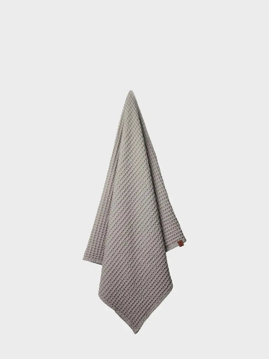 HUMDAKIN Vaflet Badehåndklæde Organic Textiles 019 Stone